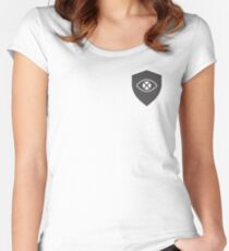 The security and privacy logo Women's Fitted Scoop T-Shirt
