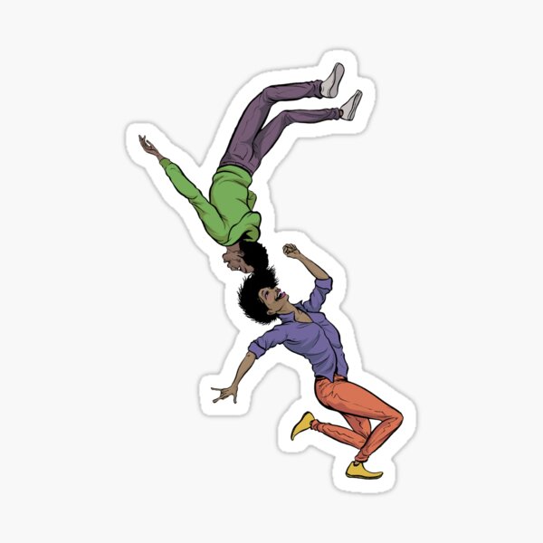Flipping Dancers Sticker