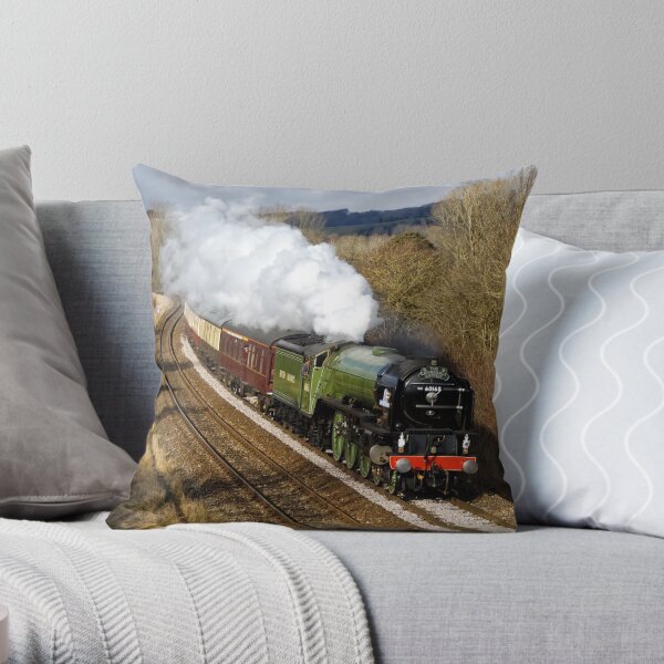 Tornado 60163 Steam Locomotive Throw Pillow