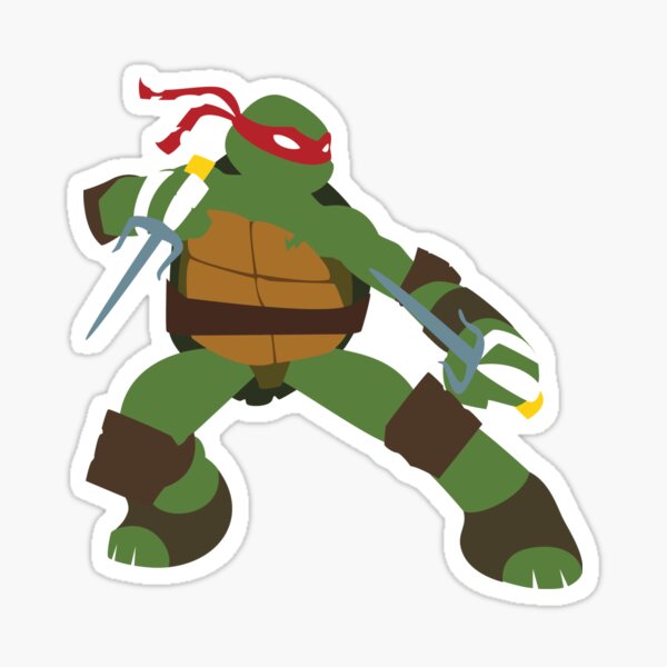 TMNT Turtles Raphael Greift An Sticker