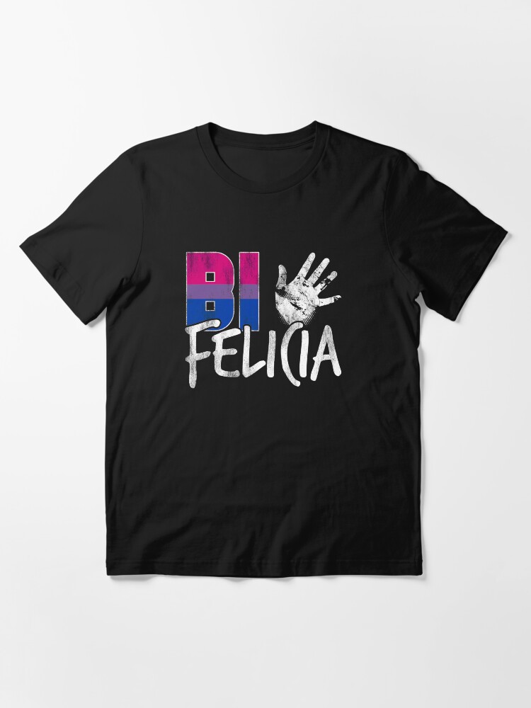 Alternate view of Bi Felicia Funny Bisexual Pride Flag Essential T-Shirt