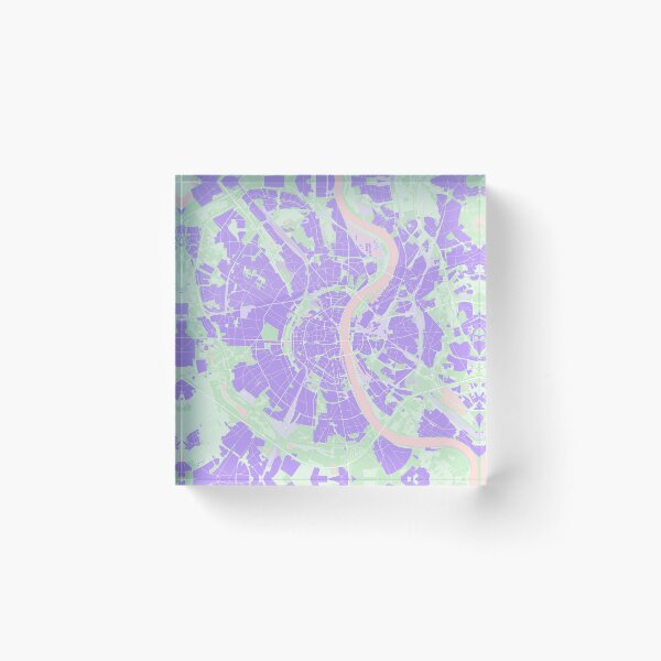 Item preview, Cologne map violet designed and sold by PlanosUrbanos.