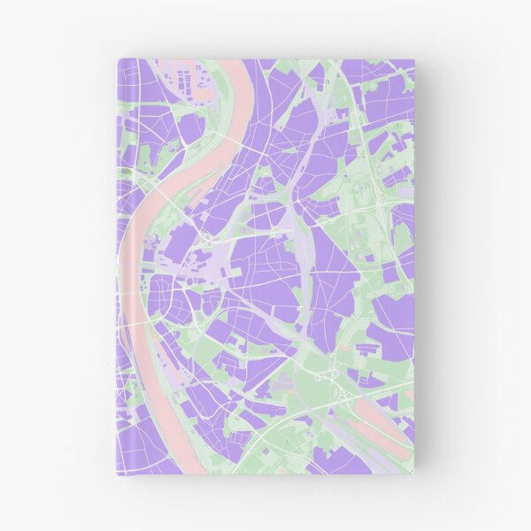 Item preview, Cologne map violet designed and sold by PlanosUrbanos.
