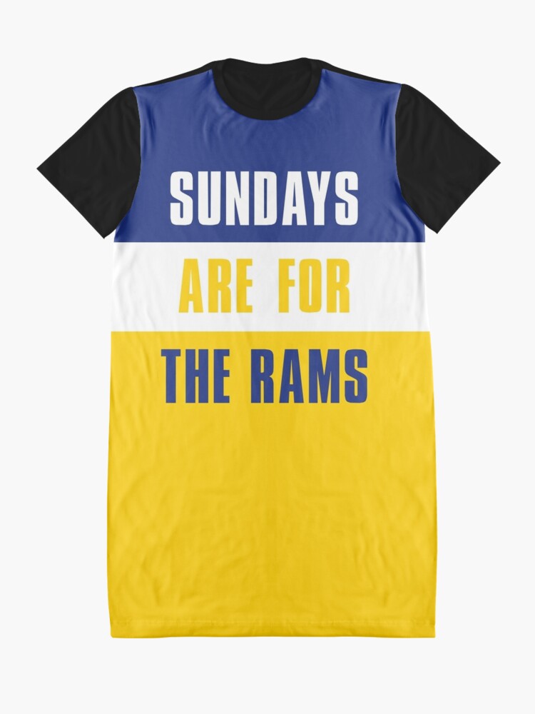 Sundays are for The Rams, Los Angeles Rams | Graphic T-Shirt Dress