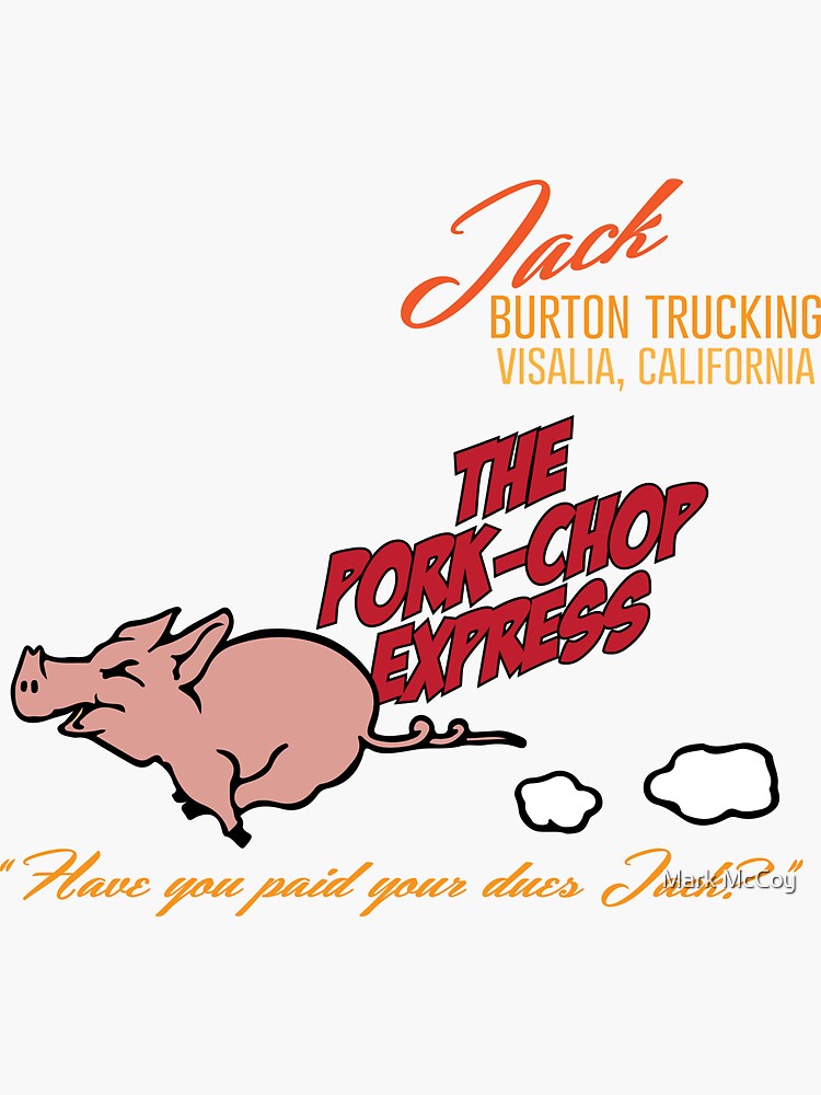 "PorkChop Express" Sticker by darthkaos Redbubble