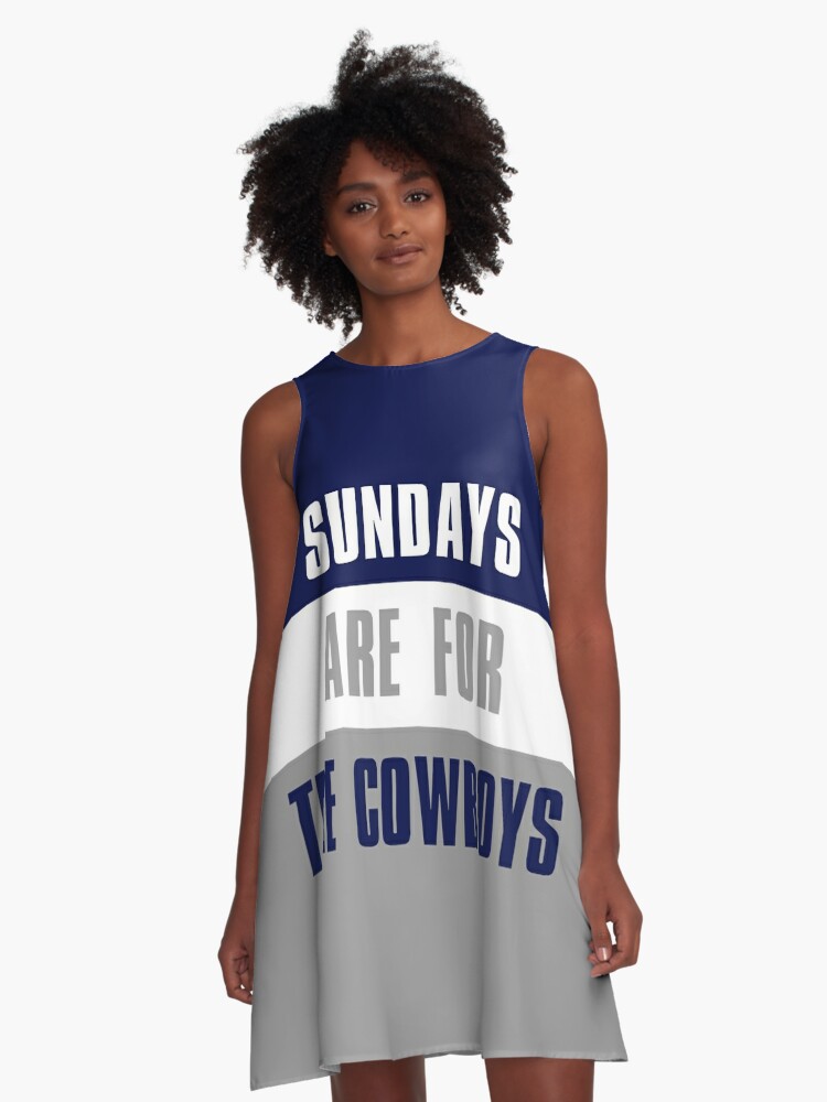 Sundays are for The Cowboys, Dallas Cowboys Graphic T-Shirt Dress