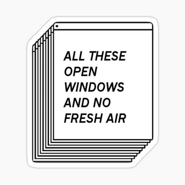 No Fresh Air Sticker