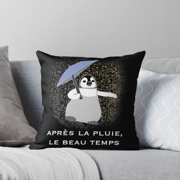 Item preview, Apres La Pluie Inspirational Saying With Baby Penguin designed and sold by sherogins.