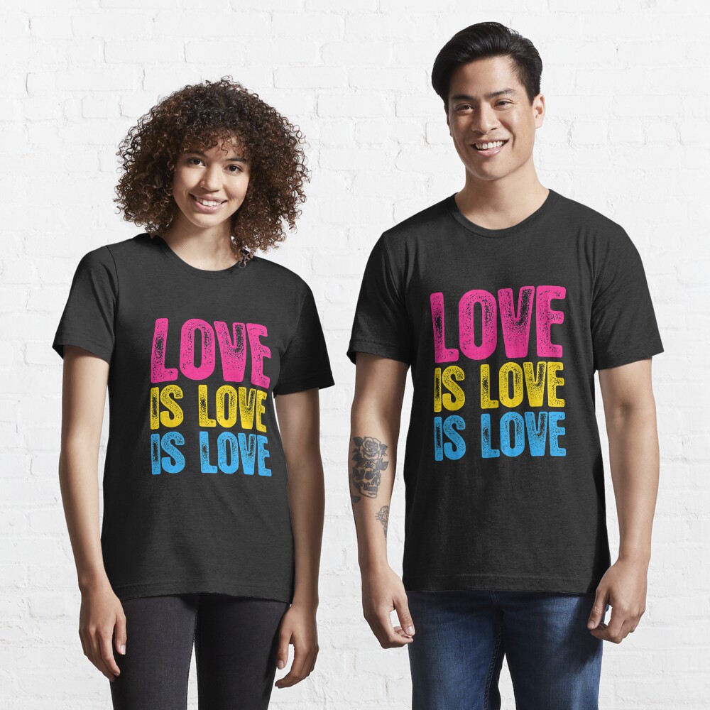 Pansexual Pride Love is Love is Love Essential T-Shirt