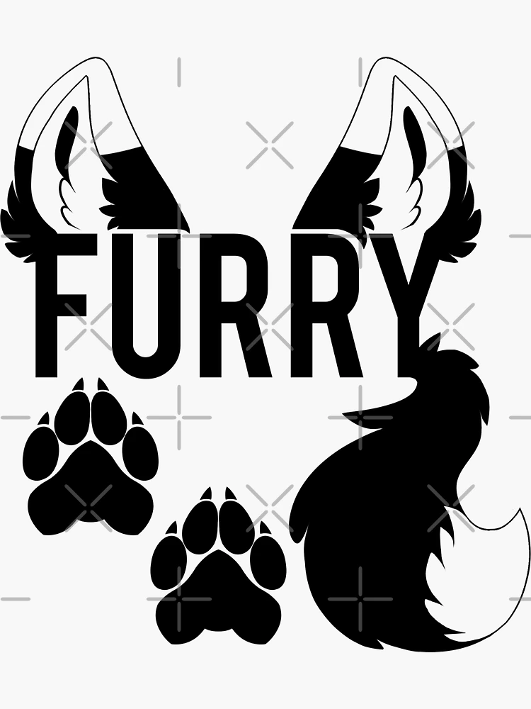 Tiny) Furry Avatar - Black & White