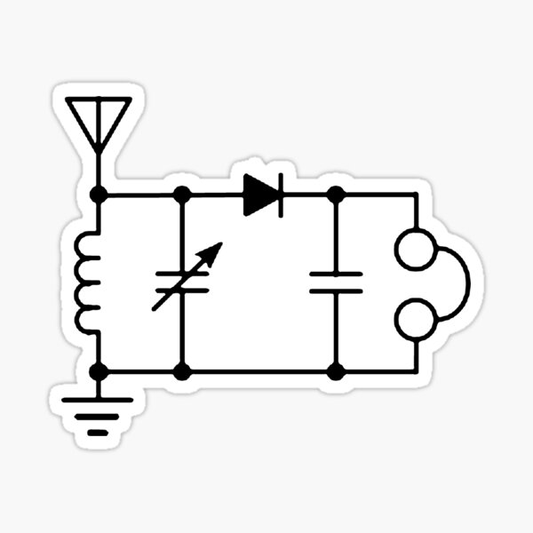 Artikel-Vorschau von Radio ham 'crystal radio circuit'., designt und verkauft von timothybeighton.