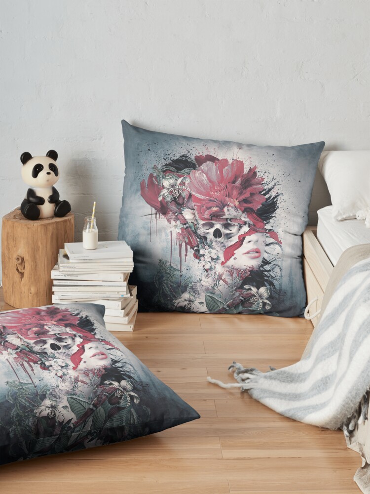 Alternate view of Skull Face Floor Pillow