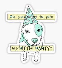 Pittie Party Sticker