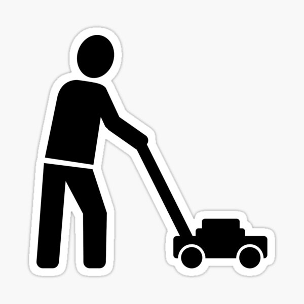 Lawn Mower Stickers Redbubble
