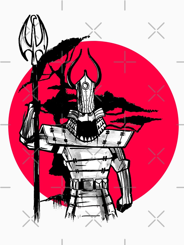Samurai Jack™ with Red Rising Sun, Bonsai and Samurai Armour! by sketchNkustom