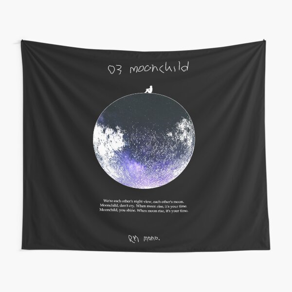 RM Mono. - Moonchild Dark Blue Tapestry