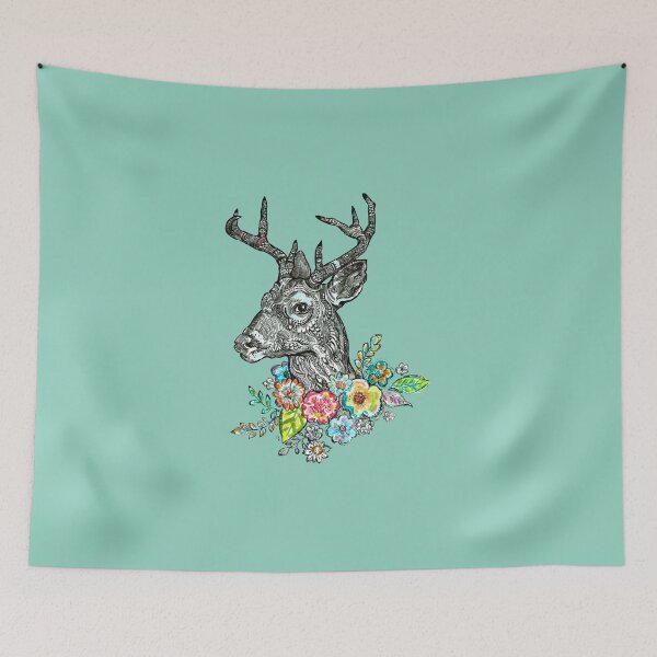 Item preview, Floral Deer - 1 designed and sold by FanitsaArt.