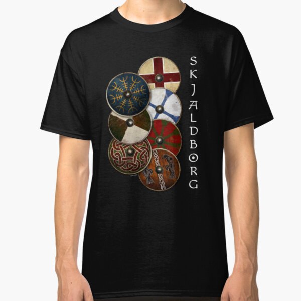 Mur de bouclier Viking T-shirt classique