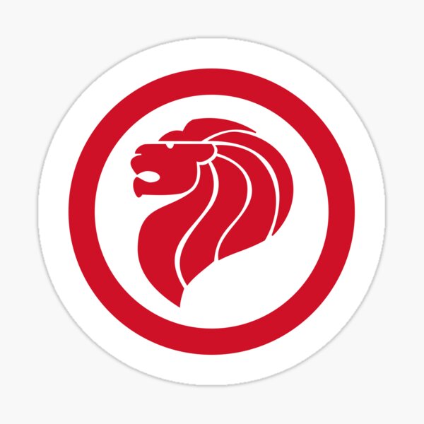 Roundel of Singapore Air Force Sticker