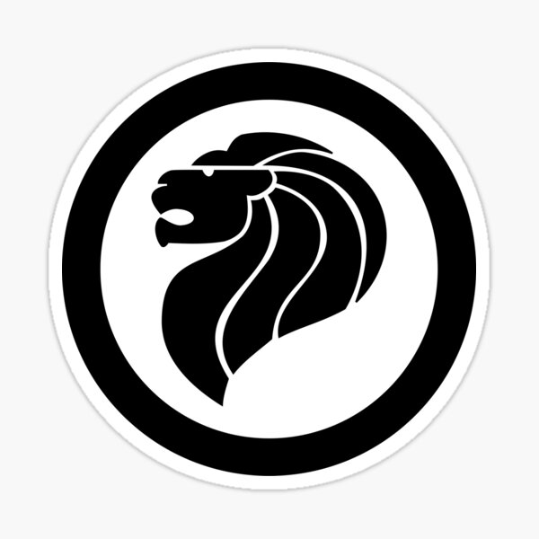 Roundel of Singapore Air Force (low visibility) Sticker