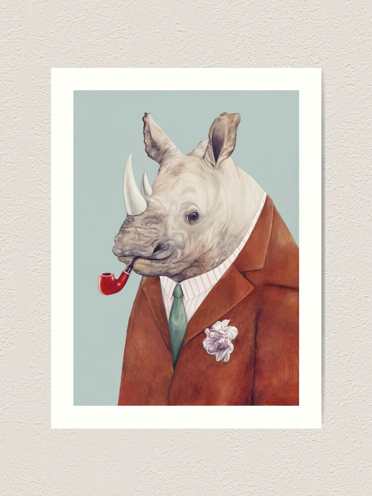 Alternate view of Rhinoceros Art Print