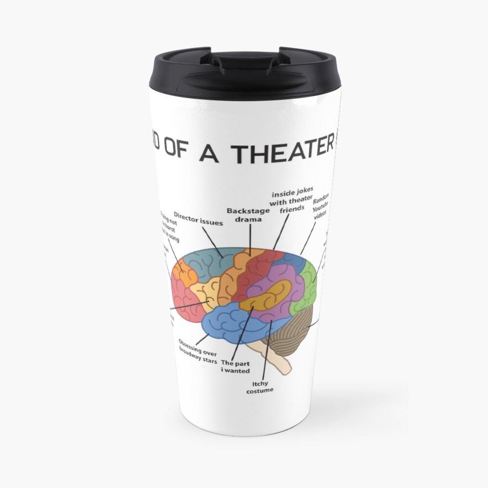 Mind of A Theater Kid Funny Musical Broadway Theater Nerd Actor Actress Drama Tee Gift Travel Mug
