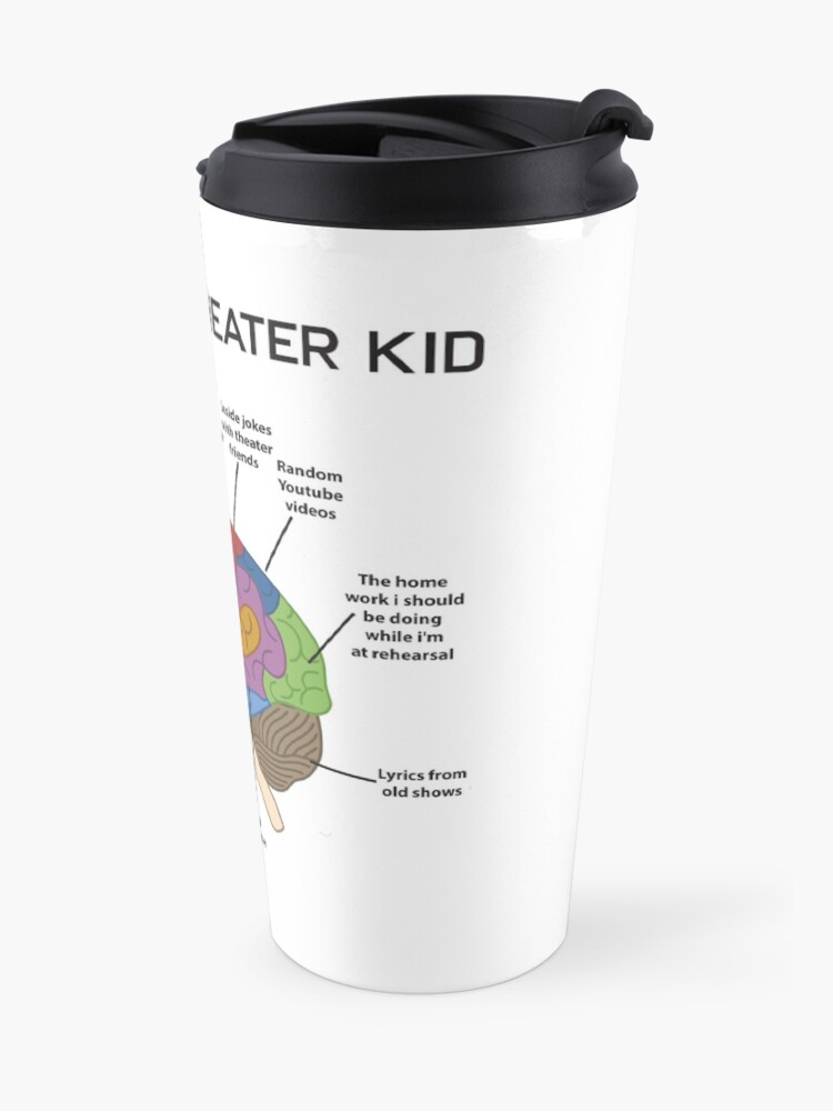 Alternate view of Mind of A Theater Kid Funny Musical Broadway Theater Nerd Actor Actress Drama Tee Gift Travel Mug