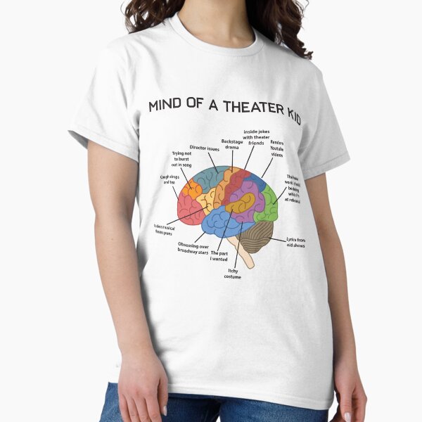 Item preview, Mind of A Theater Kid Funny Musical Broadway Theater Nerd Actor Actress Drama Tee Gift designed and sold by mrsmitful.