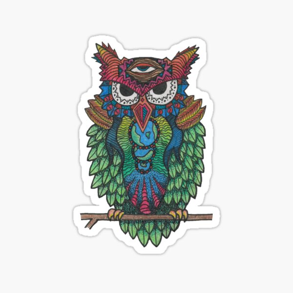 Cosmic Owl Sticker