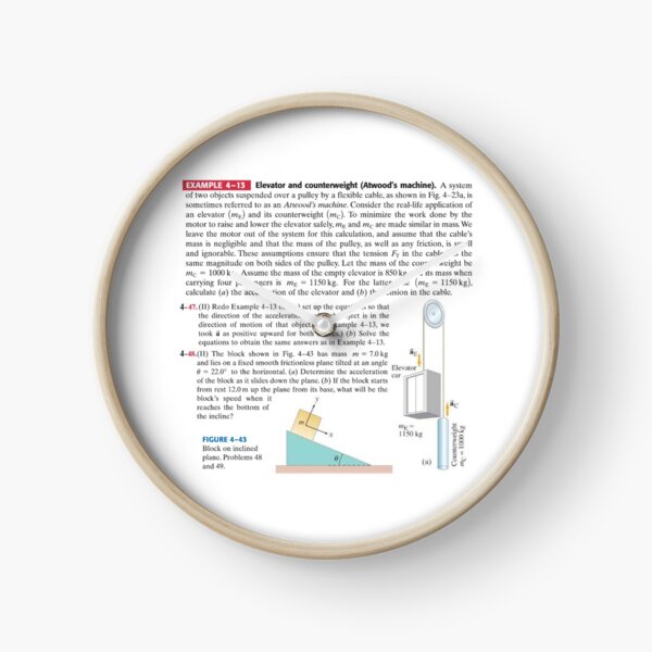Physics Problems Education Mechanics Clock