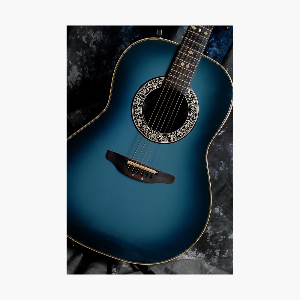 Blue ovation deals acoustic guitar