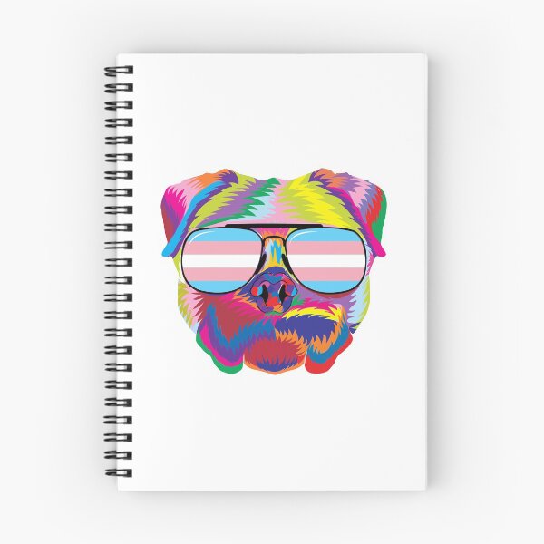 Item preview, Gay Pride Transgender Psychedelic Pug Dog  design designed and sold by phoxydesign.