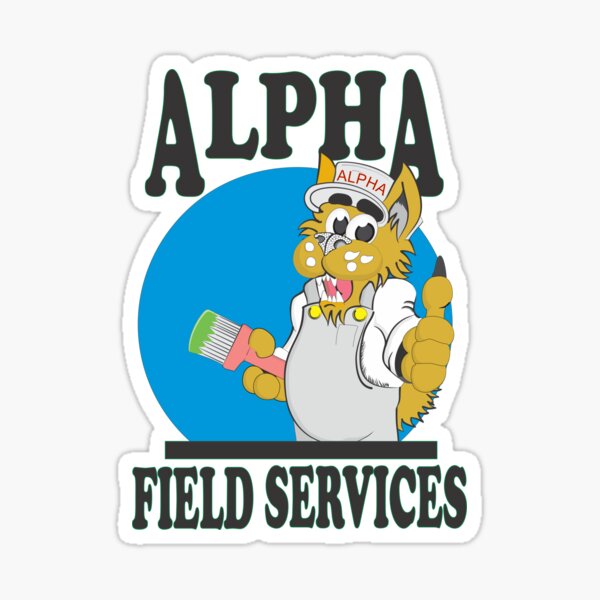 Alpha feild services logo Sticker