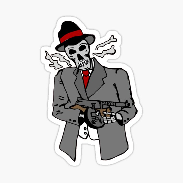 Cartoon Gangster Stickers | Redbubble