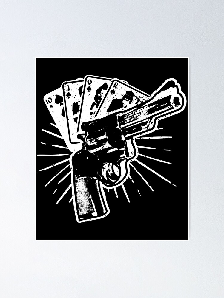 Destiny Ace Of Spades Gamer Tee Card Game Design Gamer Tee Poster By Lisbob Redbubble - roblox revolver texture