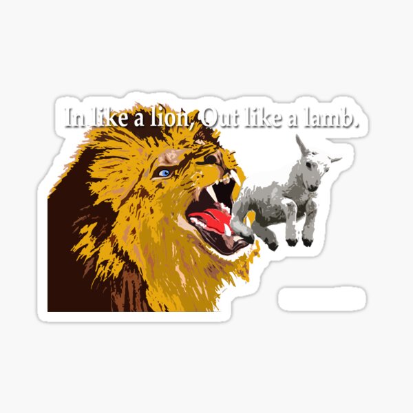 March Lion Sticker