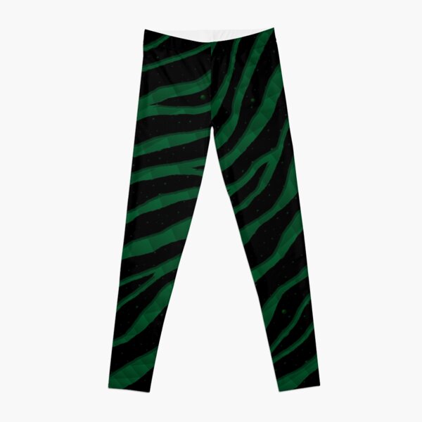 Ripped SpaceTime Stripes - Forest Leggings