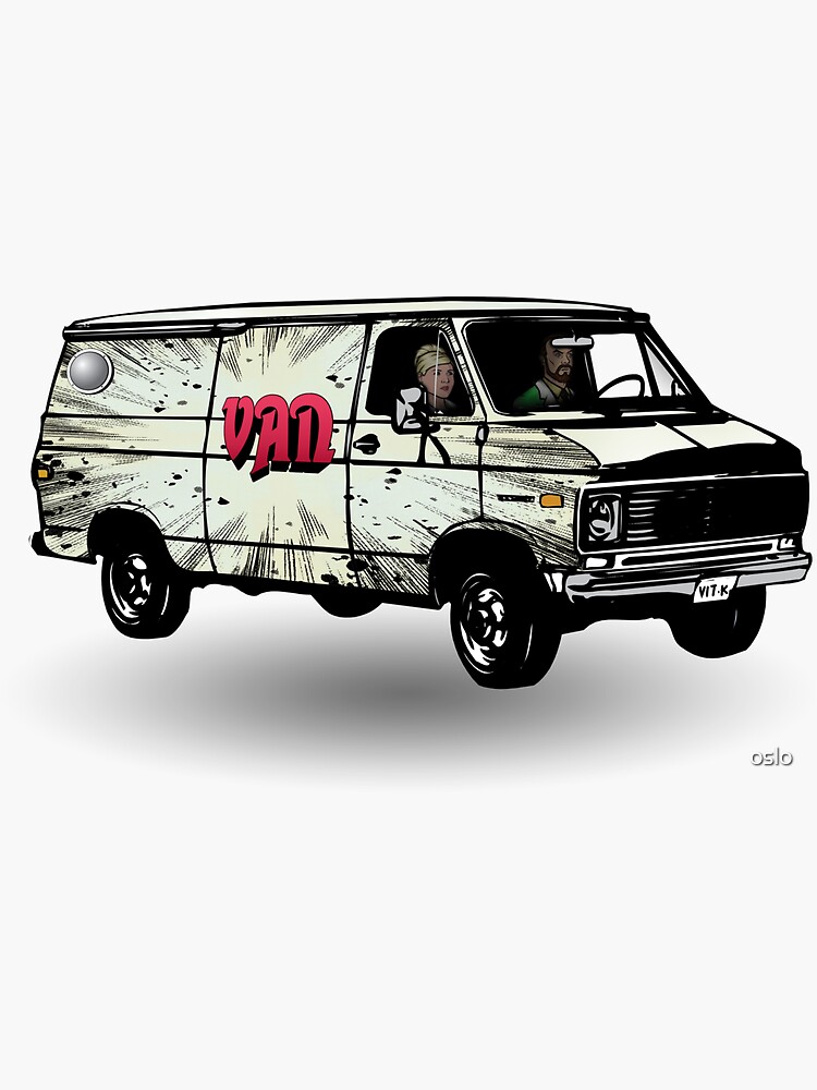 "Van" Sticker for Sale by oslo Redbubble