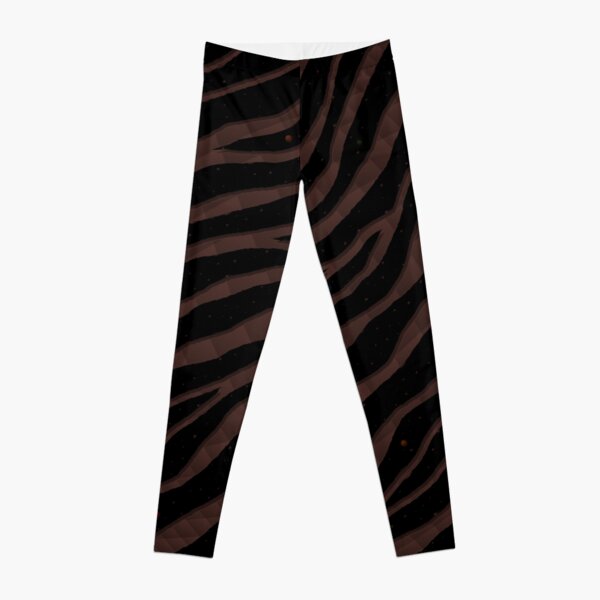 Ripped SpaceTime Stripes - Brown Leggings