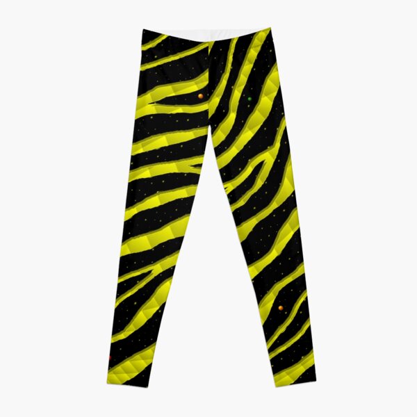 Ripped SpaceTime Stripes - Yellow Leggings