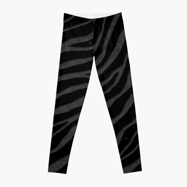 Ripped SpaceTime Stripes - Black Leggings