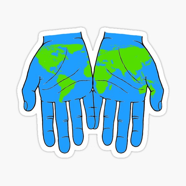World in Our Hands Sticker