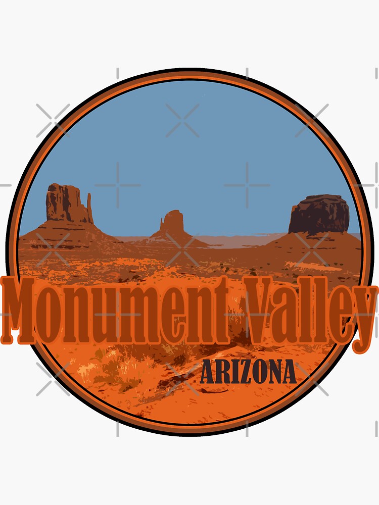 "Monument Valley" Sticker by jdbphotoworks | Redbubble