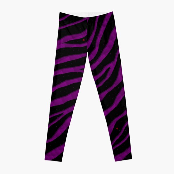 Ripped SpaceTime Stripes - Purple Leggings
