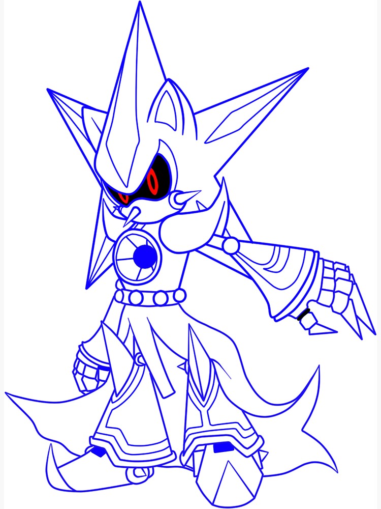 Drawing Neo Metal Sonic 