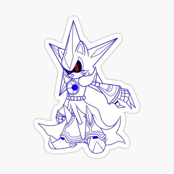 neo metal sonic art Sticker for Sale by danielroy4