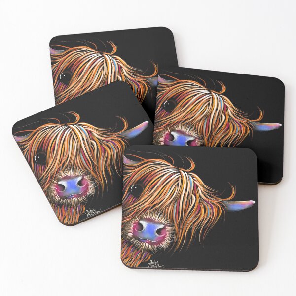 Item preview, HiGHLaND CoW PRiNT SCoTTiSH ' SuGaR LuMP 2 ' BY SHiRLeY MacARTHuR designed and sold by Shirley MacArthur Limited.