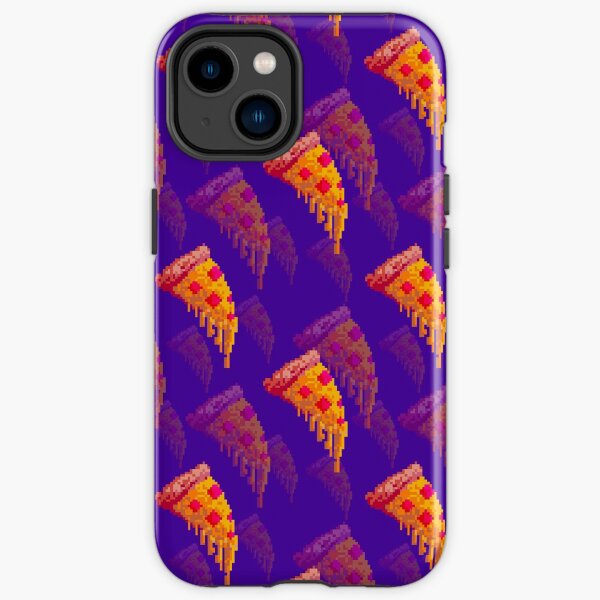 Purple Pizza Pixel Pattern! iPhone Tough Case