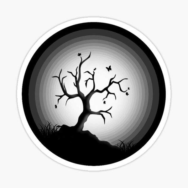 black tree Sticker