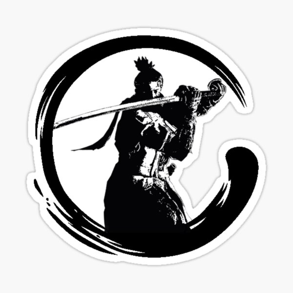 Item preview, Sekiro Shadows Die Twice Enso Silhouette designed and sold by Stebop Designs.